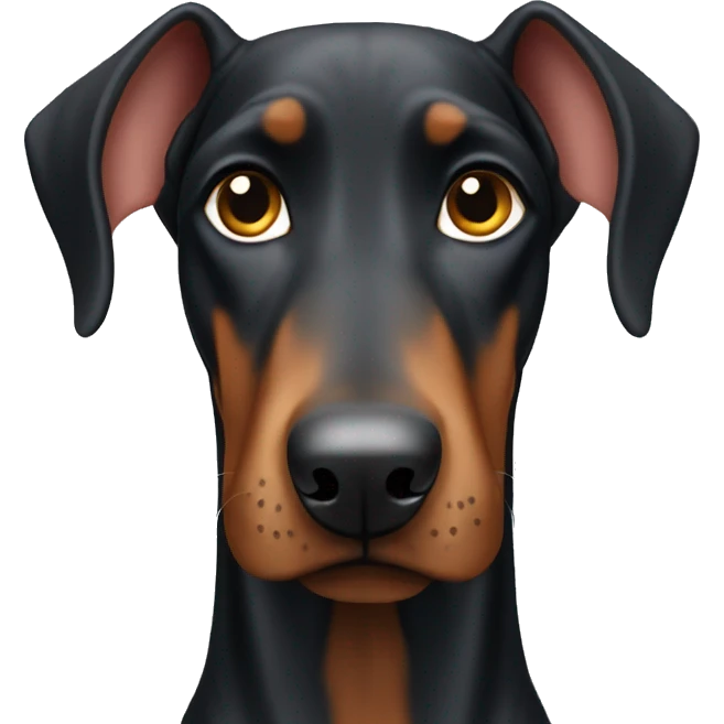 Cute Doberman emoji