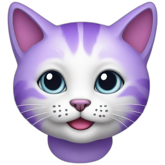 Purple cat emoji