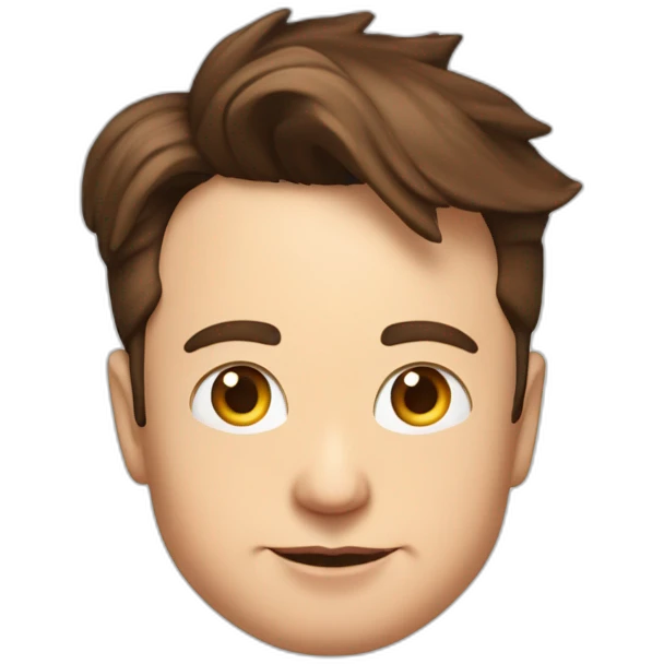 Elon musk avec des cœur dans les yeux  emoji