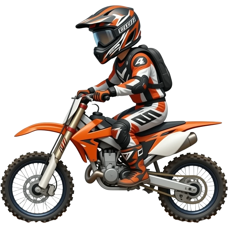 Dirt bike racer emoji
