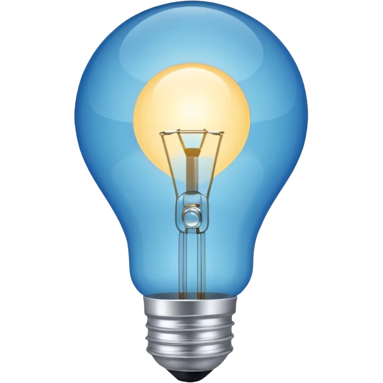 light bulb with small network nodes around emoji