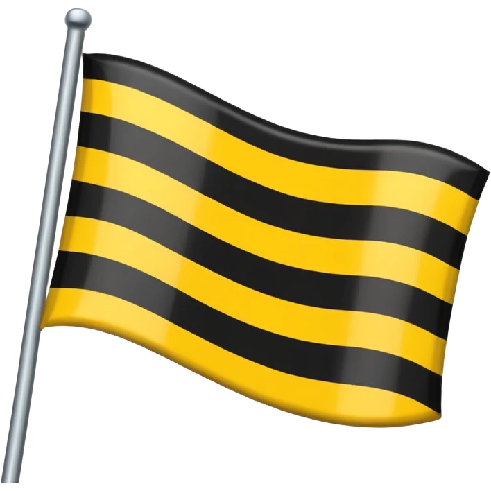 черный желтый белый флаг  emoji