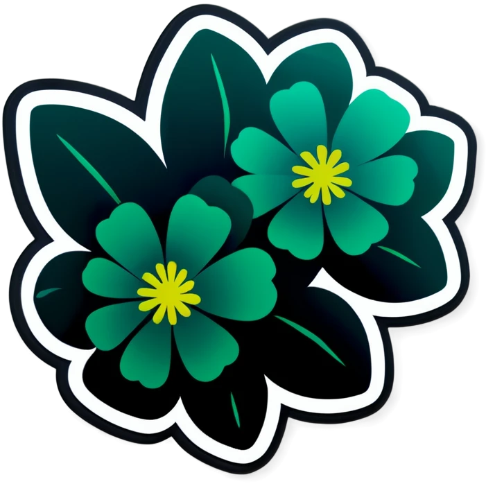 Green flowers emoji