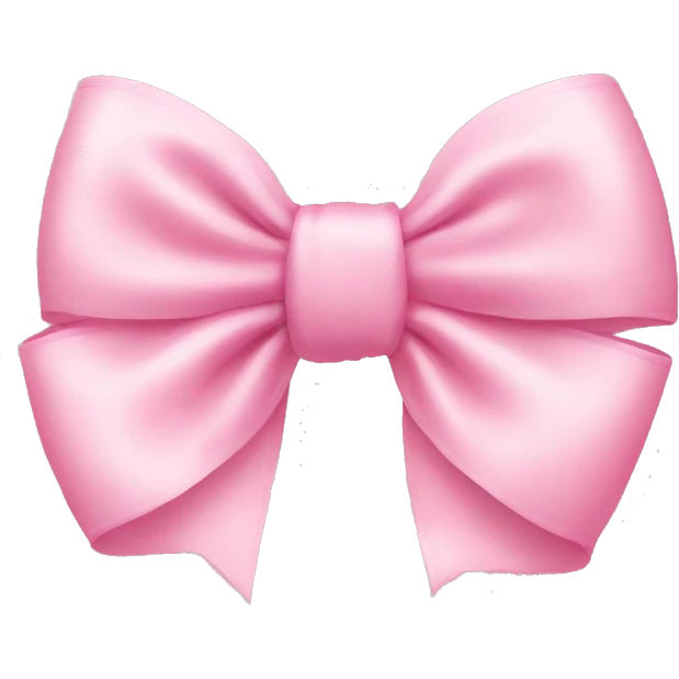 baby pink bow  emoji