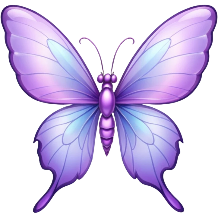 One fairy lilac wing emoji