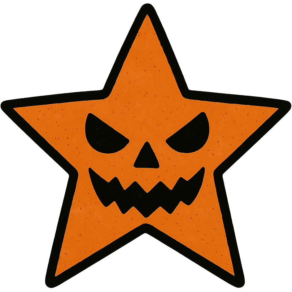 Halloween star, no background emoji