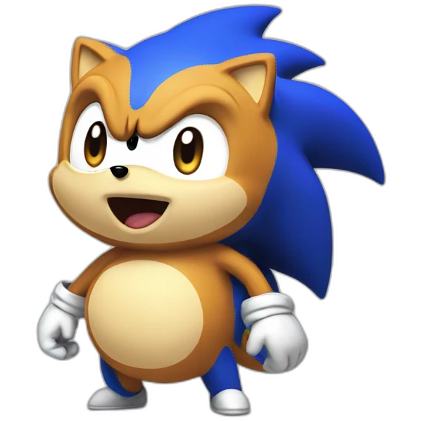 Sonic big belly emoji