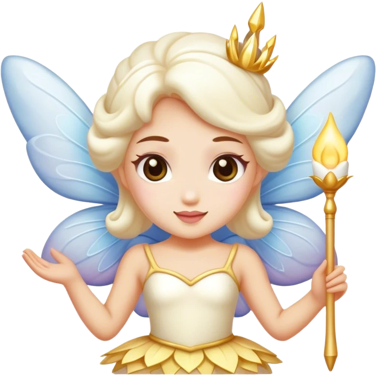 Marshmallow fairy dancer emoji