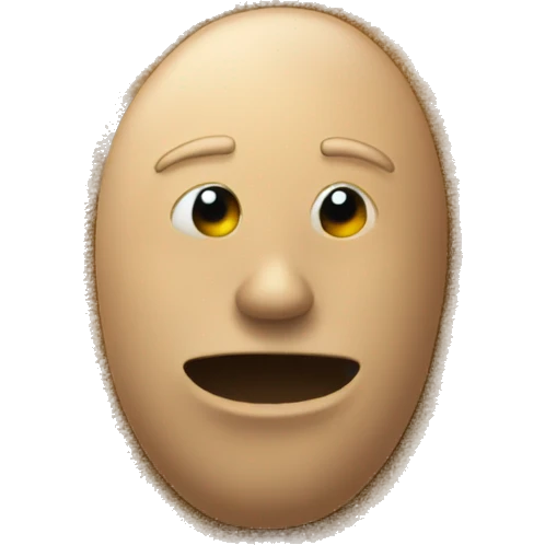 Nose emoji over pile of sand emoji