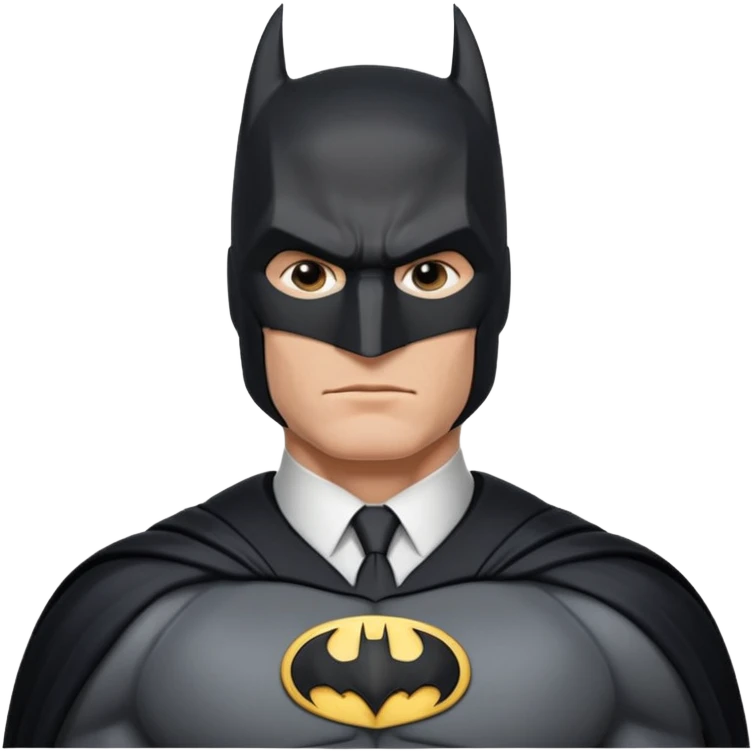 caucasian batman standing emoji