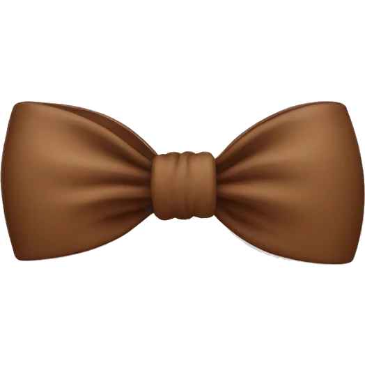 Brown bow emoji