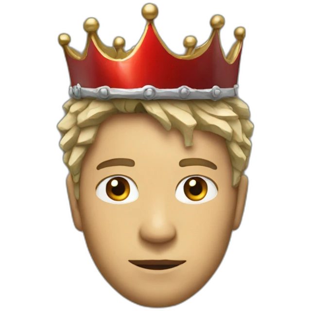 Cracked crown emoji
