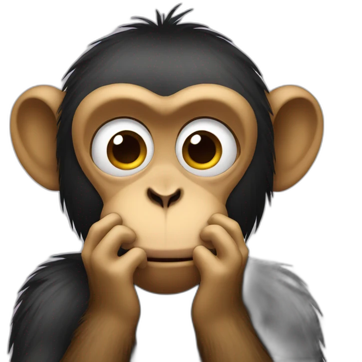 monkey covering mouth emoji