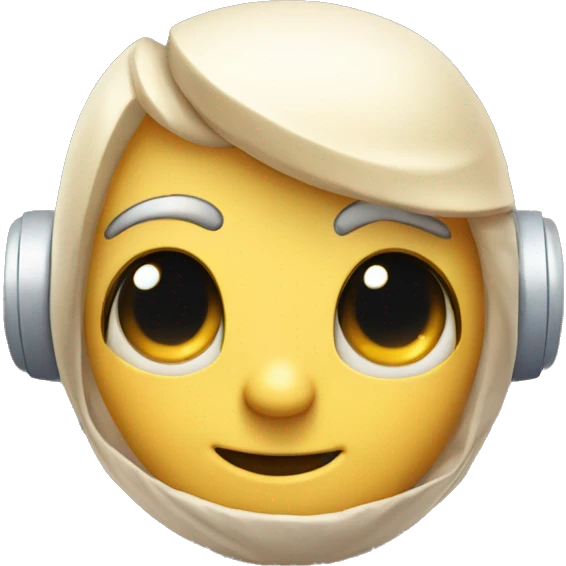 Cute and friendly chatbot character emoji