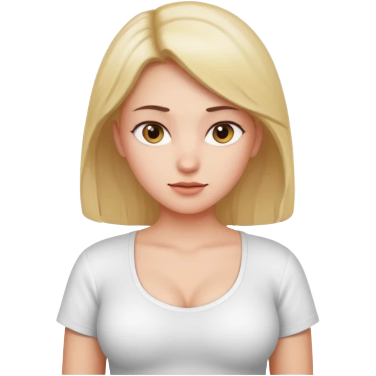Naked realistic breast close up emoji