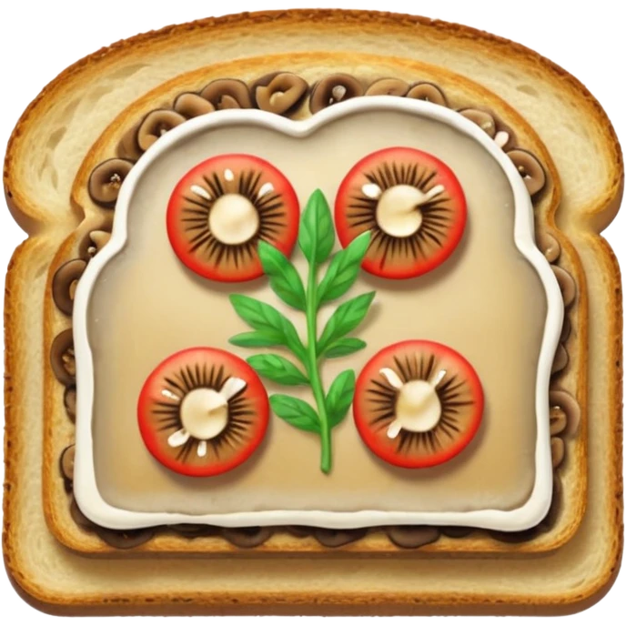 mushroom toast emoji