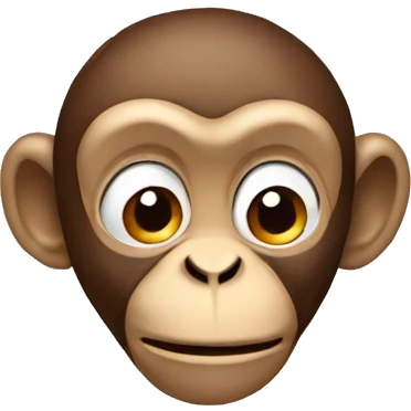 Monkey with a brain emoji