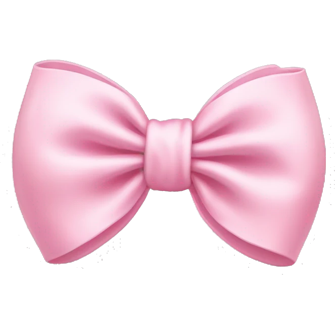  baby pink bow emoji