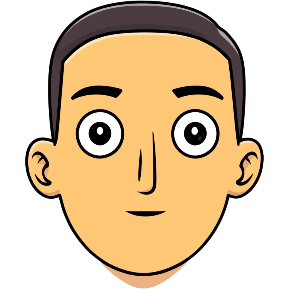 Face of man who is very boss eyed emoji