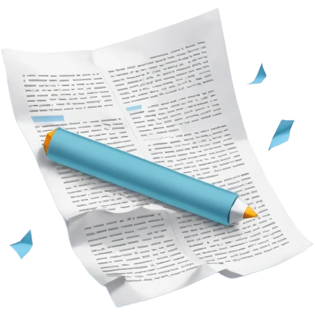 floating documents emoji