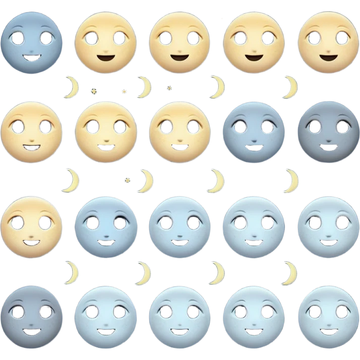 Moon phases emoji