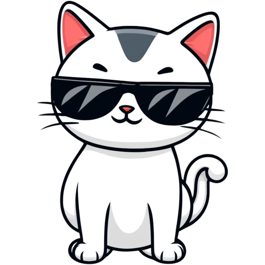 cat wearing sunglasses emoji
