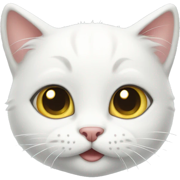 cute white kitty emoji
