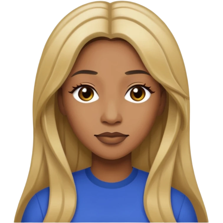 Lelee from SWV with long dark blonde hair emoji
