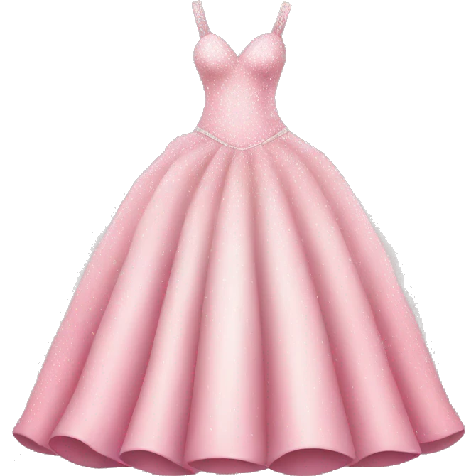 Pink wedding dress with sparkles  emoji