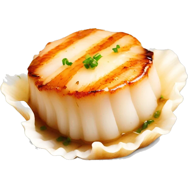 Pan seared scallop emoji