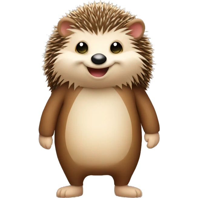 hedgehog hug teddy bear emoji