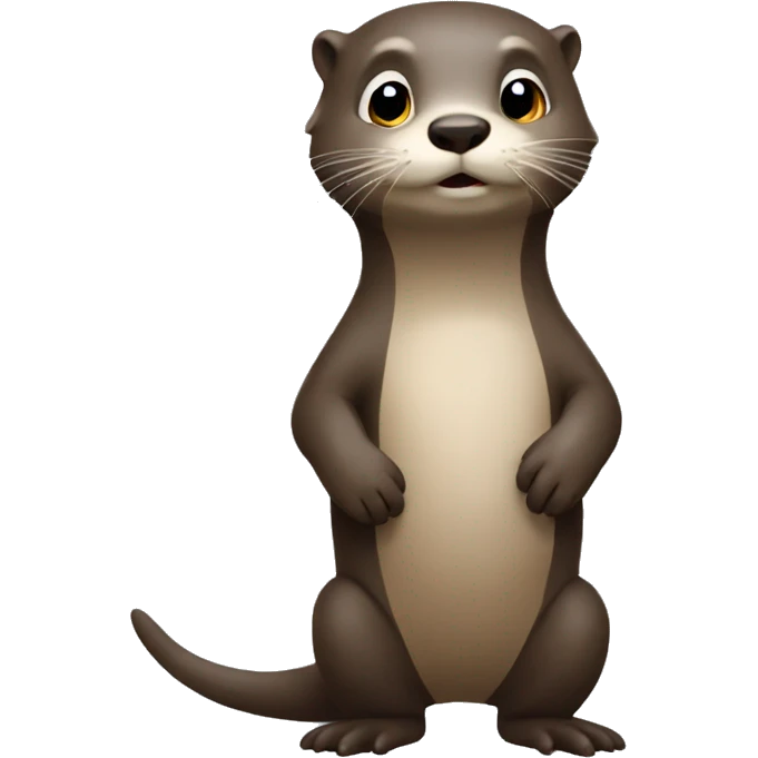  otter waiting for hedgehog's hand emoji