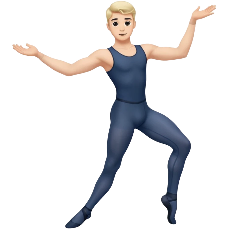 male dance choreographer with full tights  emoji