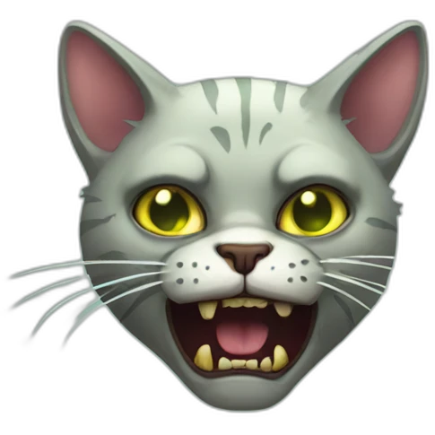 Zombie cat emoji