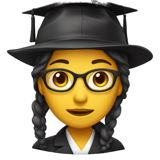 phd hat woman emoji