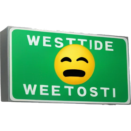 Westside sign pun emoji