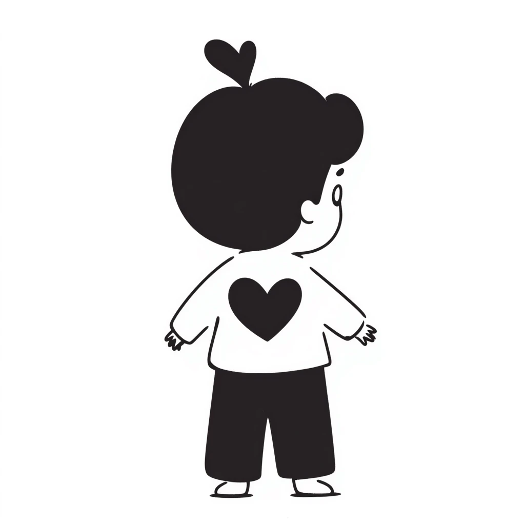 baby standing with back facing emoji