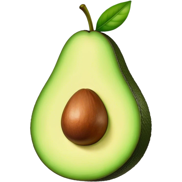 Avocado with lips emoji