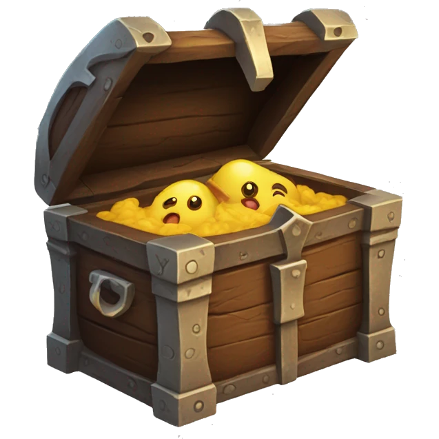 mimic chest with tongue, dungeons and dragons emoji