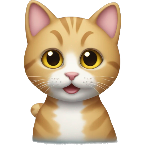 Cat with bubbles emoji