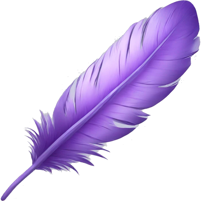 lilac feather emoji