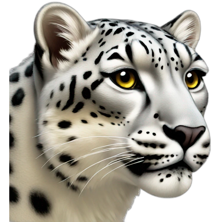 snow leopard  emoji
