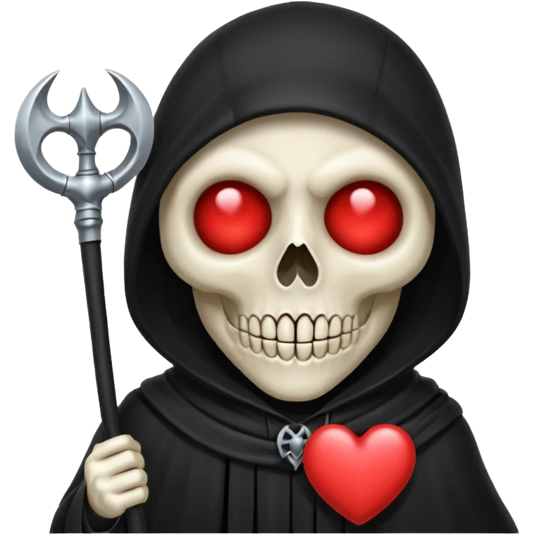 cute reaper with heart eyes emoji