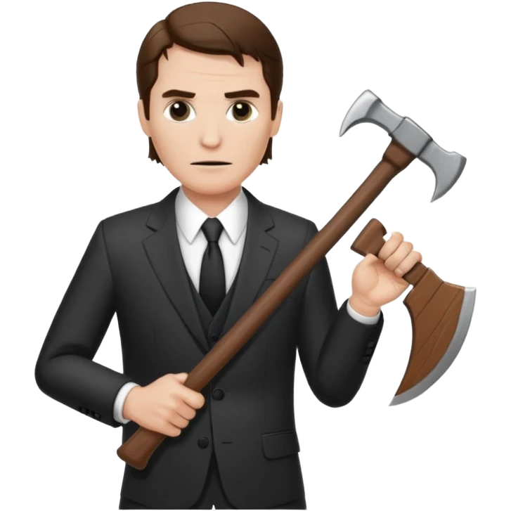 Американский психопат с топором emoji