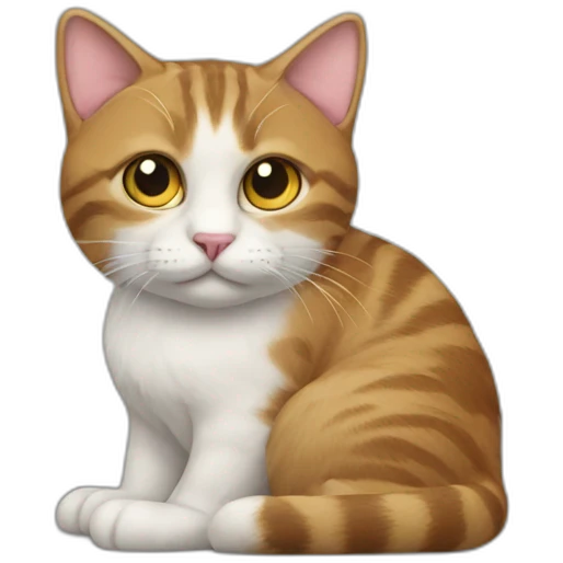 Cat on the back emoji