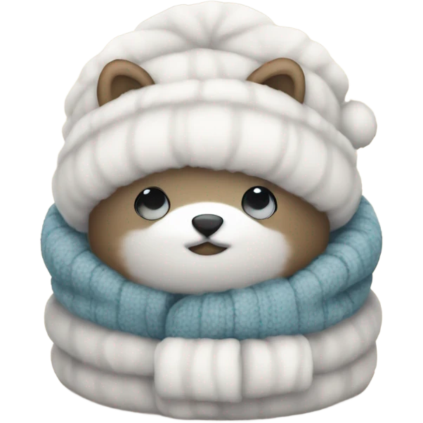 Cozy winter cute emoji  emoji