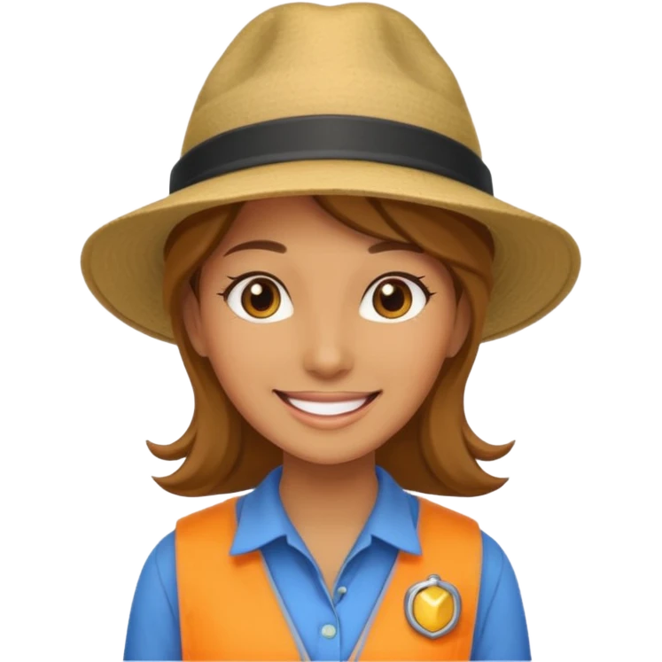 A female guide emoji