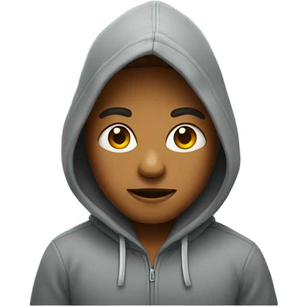 Me wearing a hoodie emoji