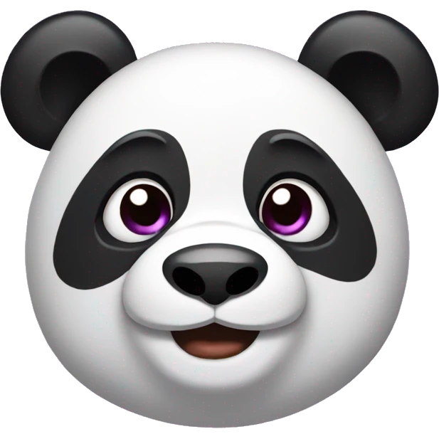 panda with purple haircut emoji
