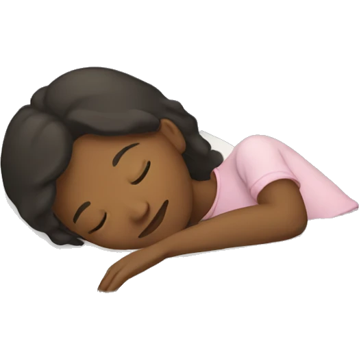 A girl sleeping  emoji